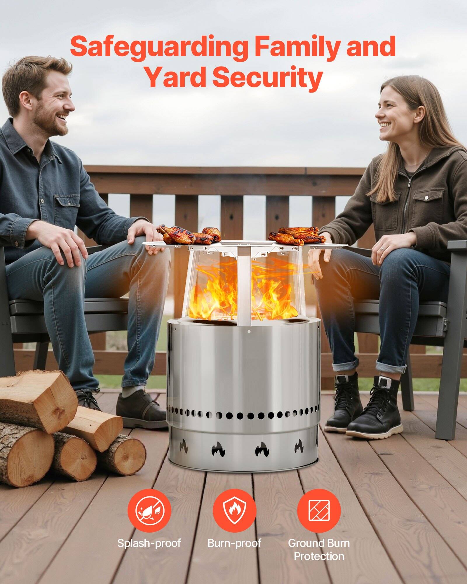 Safeguarding Family and Yard Security

Splash-proof  
Burn-proof  
Ground Burn Protection