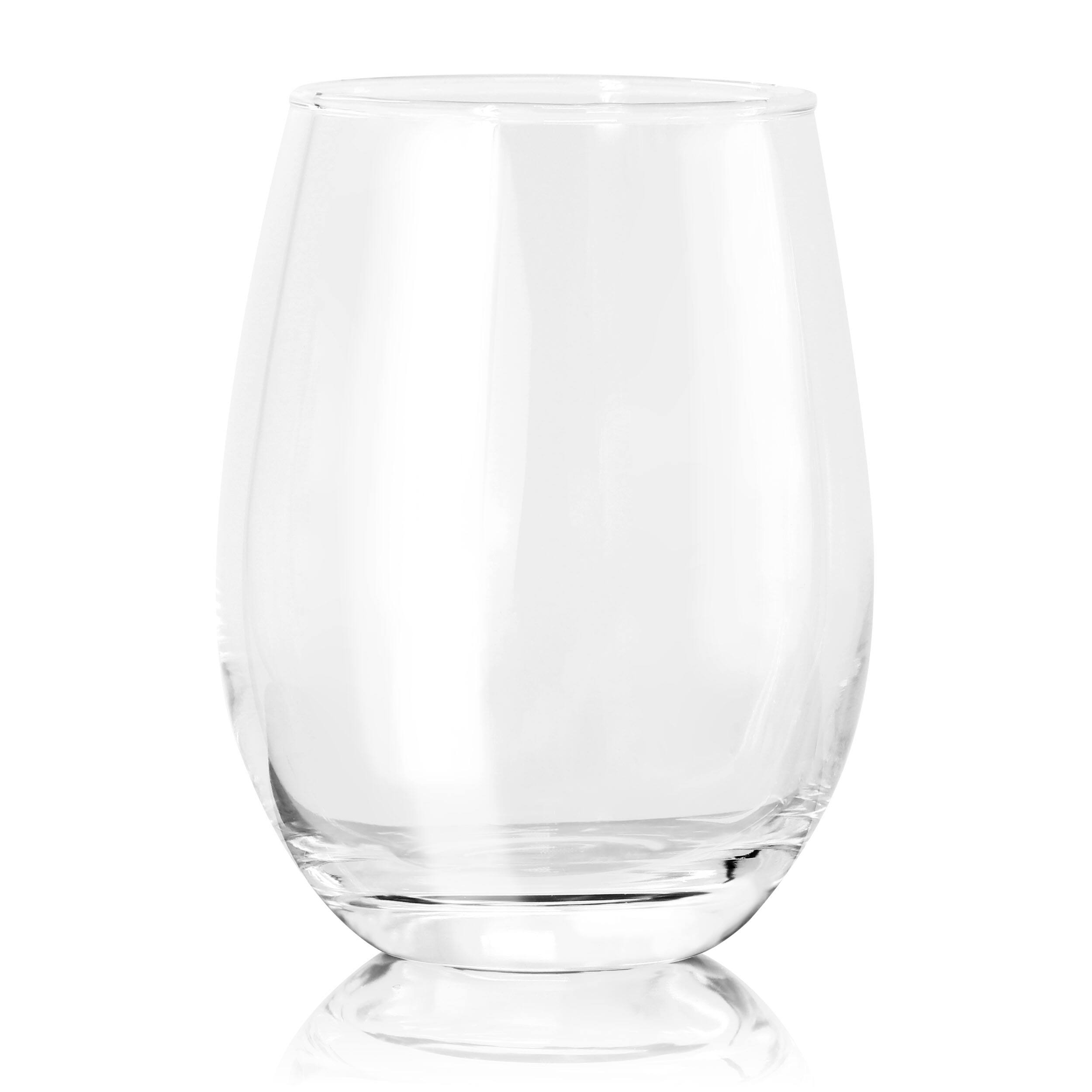 Alt View 1. Gibson - Gibson Home Belinni 4 Piece 18oz Classic Stemless Wine Glass Set - Clear.