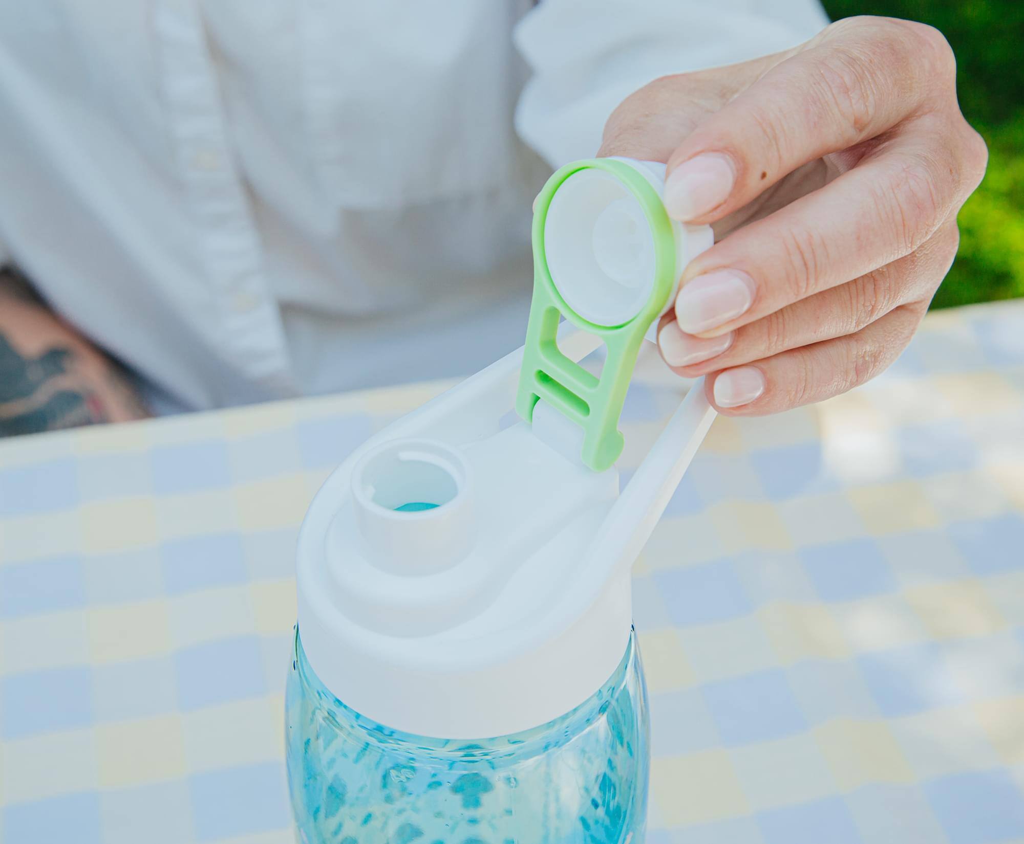 Alt View 4. Silver Buffalo - Sanrio Hello Kitty and Friends Mushroom Crew Water Bottle | Holds 28 Ounces - Blue.