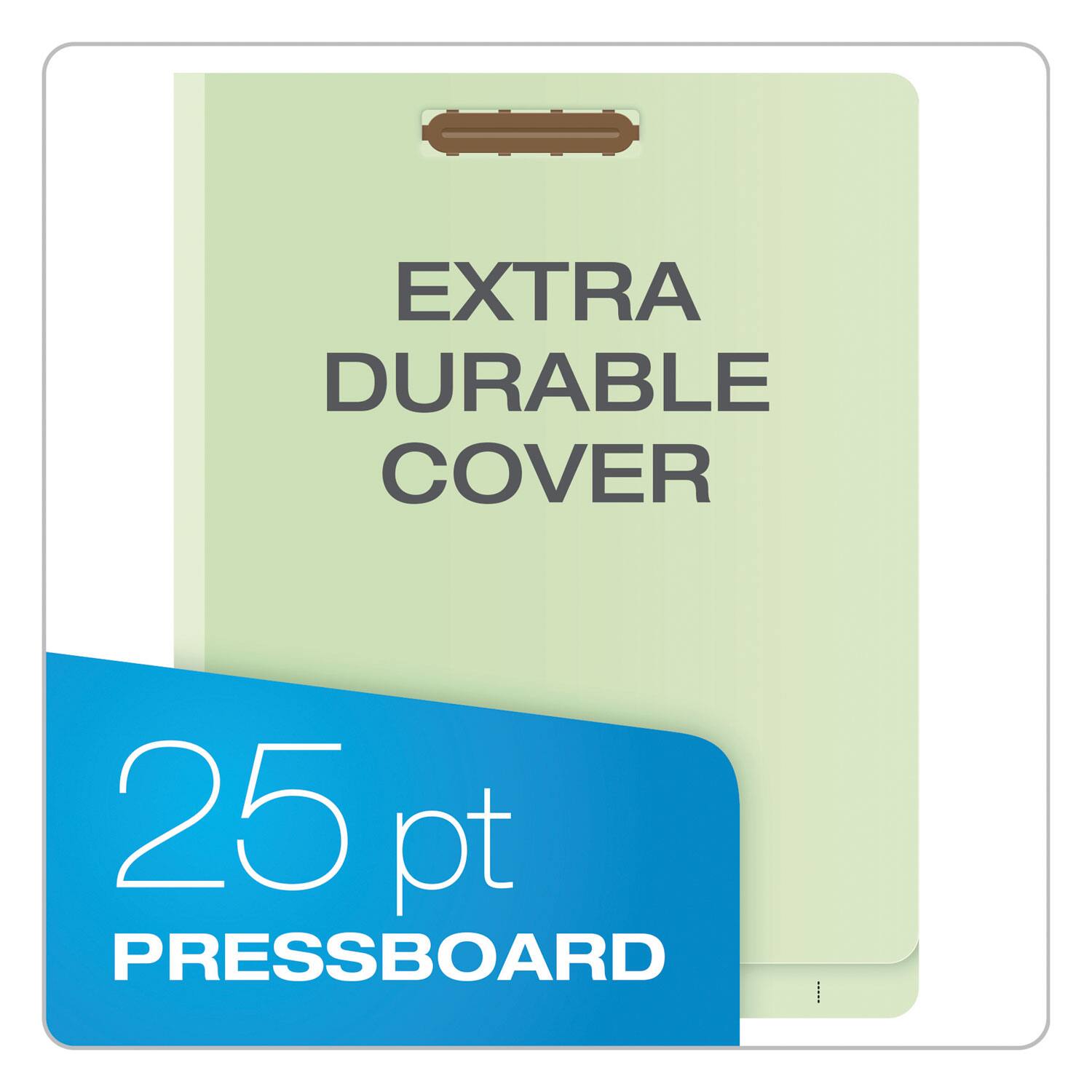 EXTRA DURABLE COVER

25 pt PRESSBOARD