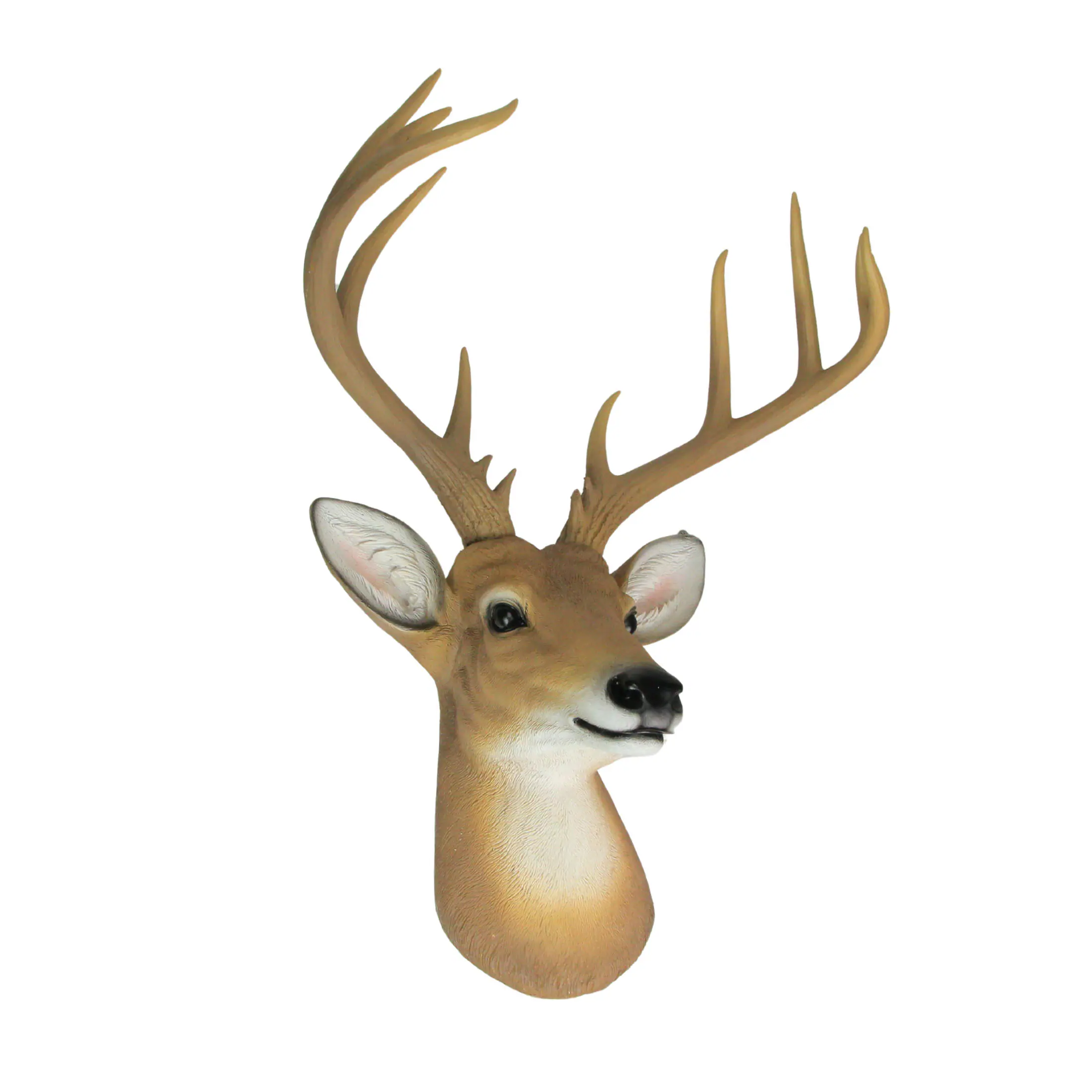 Alt View 1. Zeckos - 12 Point Buck Deer Head Bust Wall Hanging Lodge Decor Trophy Mount 23.5 Inches - Brown.