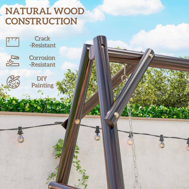 PULUZ 660 lbs Porch Swing Frame, A Frame Hanging Chair Stand Only for ...
