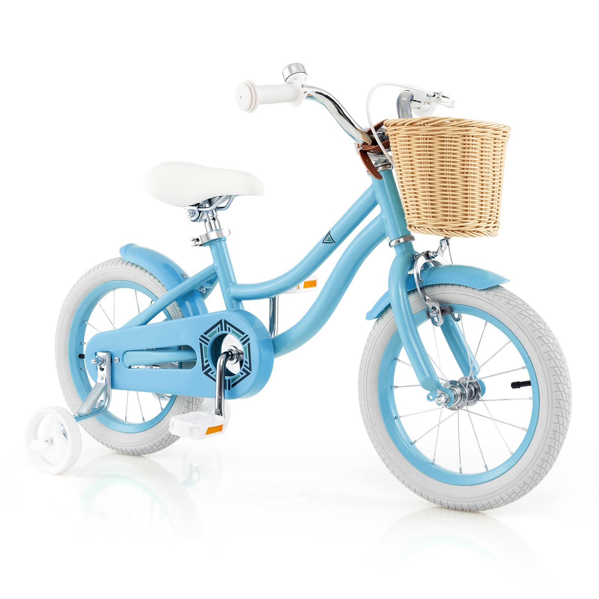 Alt View 1. Gymax - Gymax 14'' Retro Style Kids Bike Bicycle w/ Height Adjustable Handlebar & Seat Blue - Blue.