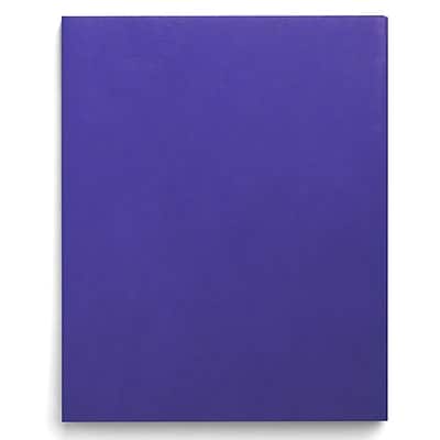 Staples - Smooth 2-Pocket Paper Folder with Fasteners, 25/Box (50774/27542-CC) - Indigo