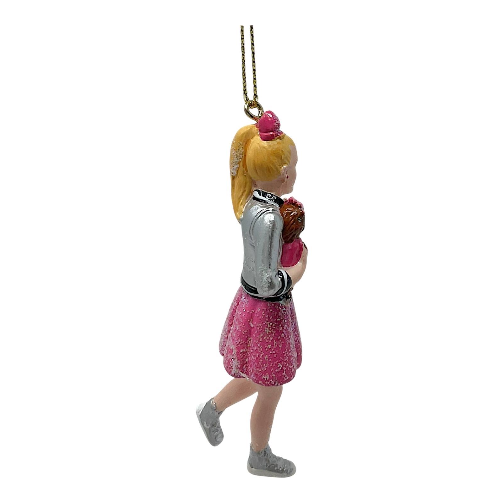 Left. Kurt S Adler - Kurt Adler JoJo Siwa Blow Mold Figure Christmas Tree Ornament 3.75 inch - Multicolor.