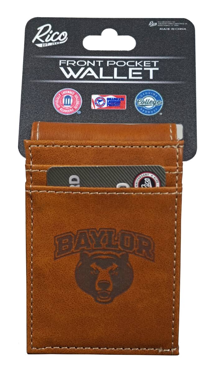 Rico  
FRONT POCKET WALLET  
MADE IN CHINA  

Baylor  
College  
BAYLOR