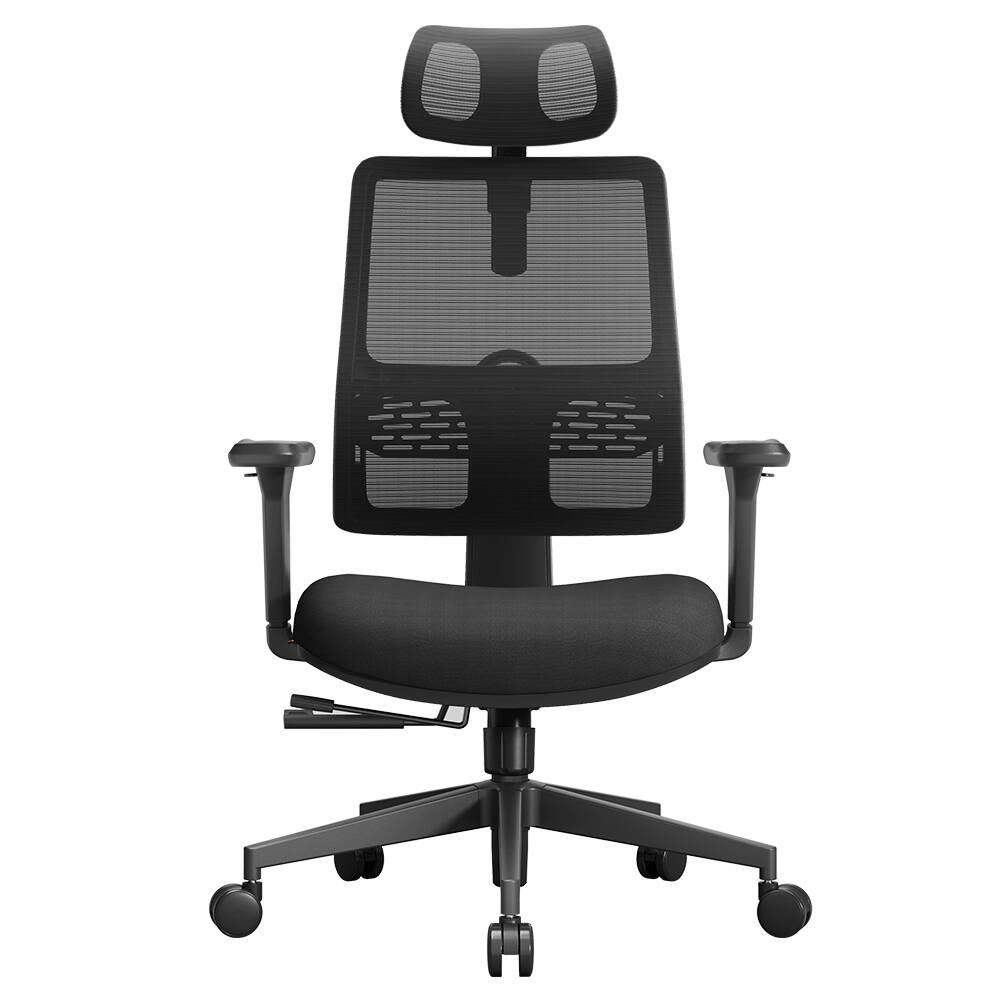 Angle. Newtral - Magic H003 Ergonomic Gaming Office Chair, High Back Swivel Adjustable Desk Chair w/ Adaptive Lumbar Support, 3D Armrests - Black.
