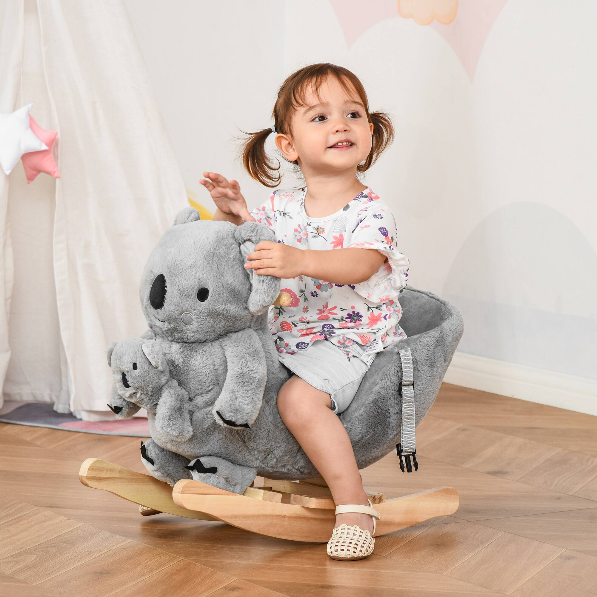 Alt View 1. Qaba - Ride-On Rocking Horse.