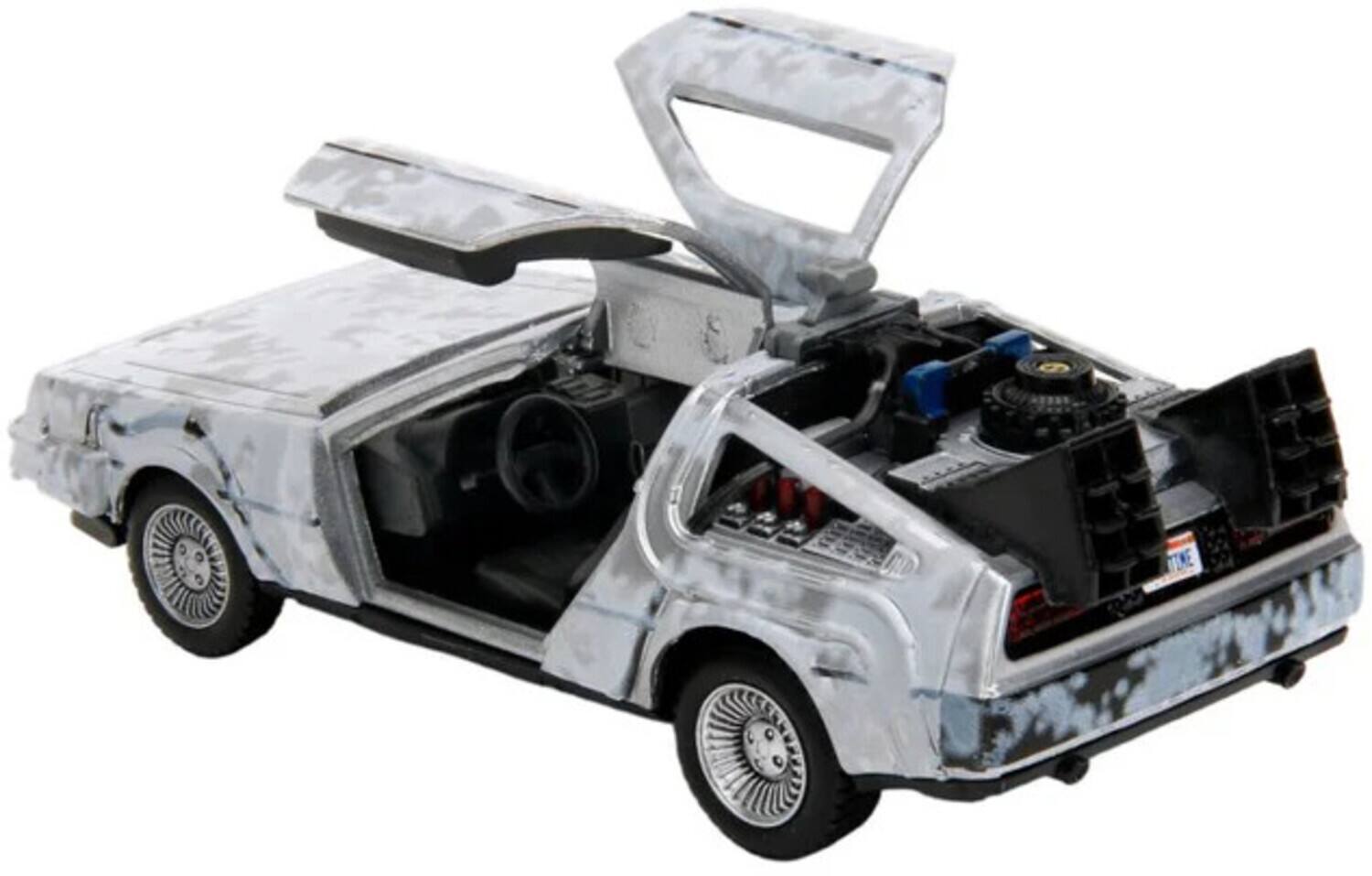 Alt View 3. Jada Toys - Back to the Future - 1:32 Time Machine Die-Cast Car (Frost Covered)   - COLLECTIBLES - Multicolor.