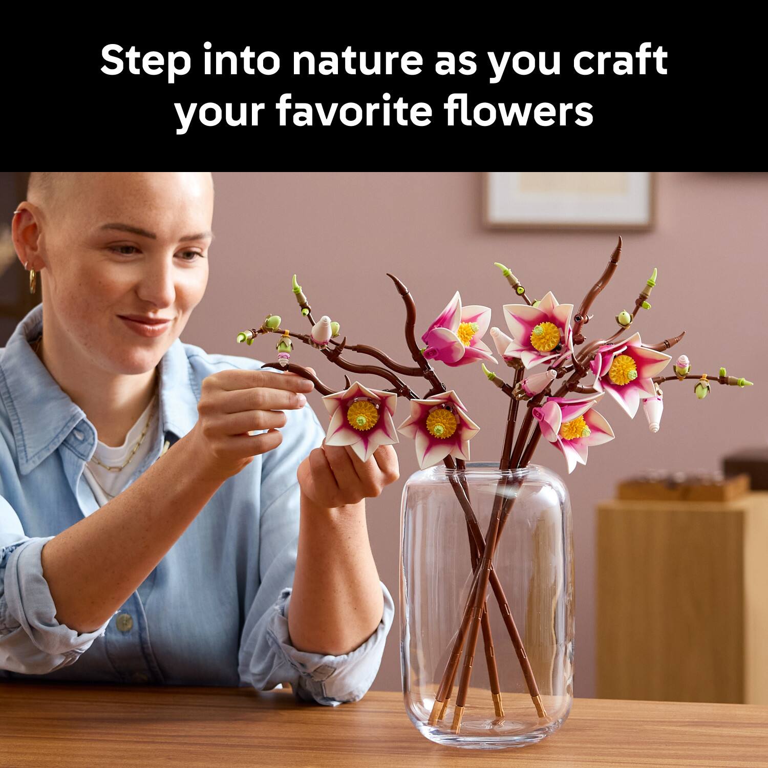 Step into nature as you craft your favorite flowers