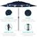 - UV Protection
Fabric shade made from quality polyester to diffuse sunlight
- Durable
Powder-coated steel withstands wear over time
- Built-In Crank
Pully-assisted crank opens and closes the umbrella
- Push-Button Tilt
Freely adjust the angle with a locking tilt joint