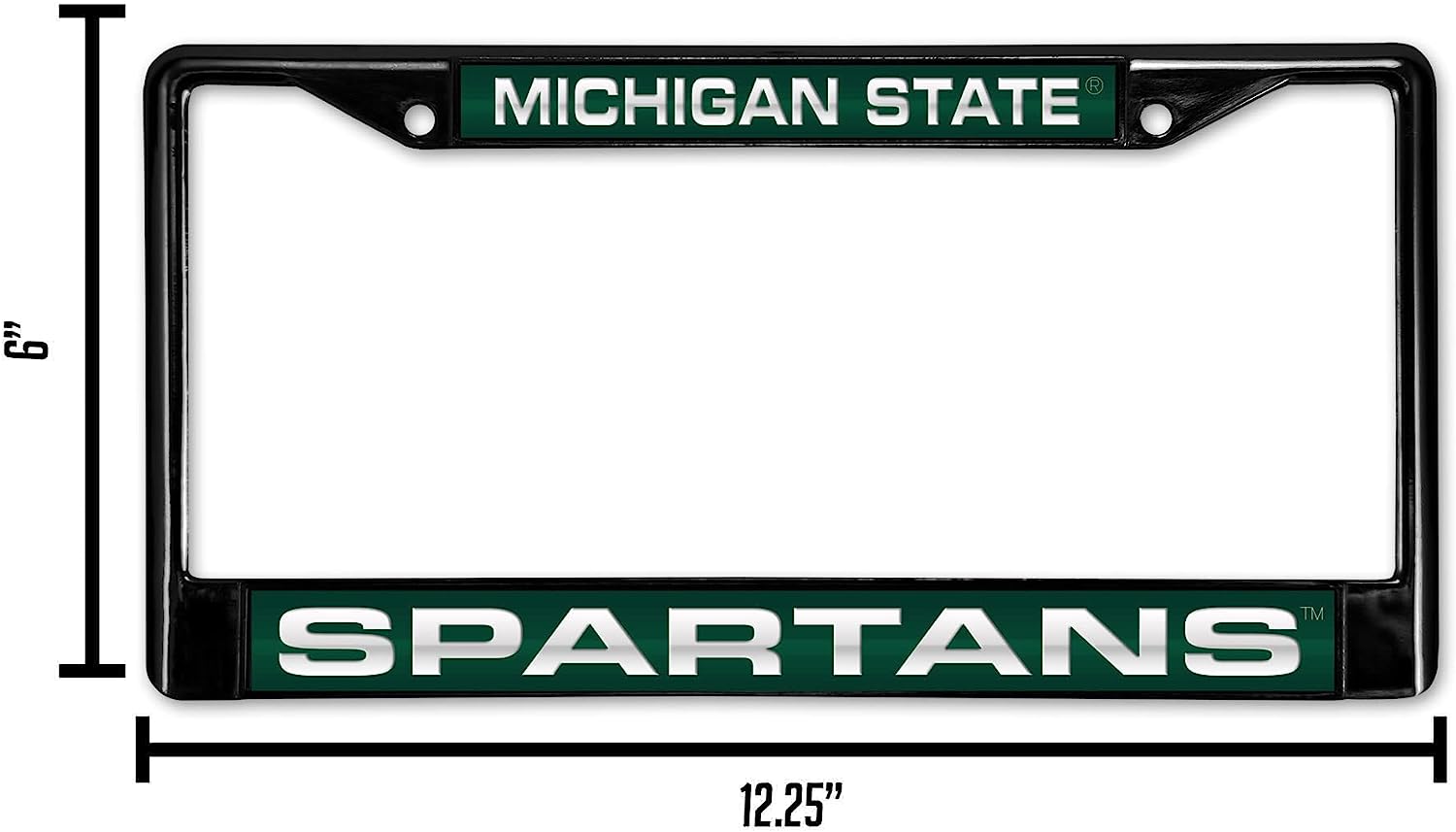 MICHIGAN STATE  
SPARTANS  

6"  
12.25"