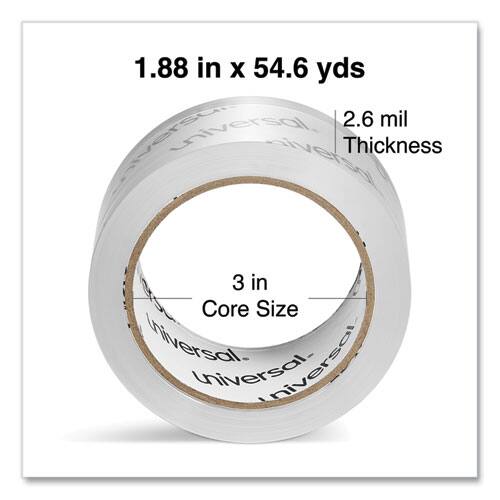 1.88 in x 54.6 yds  
2.6 mil Thickness  
3 in Core Size  
Universal