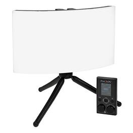 Fotodiox - Radius Go 1450 - Mini Wide Angle Curved Dual Color Fill Light; 6.75x13in, Bicolor, Dimmable, Diffused Soft Light