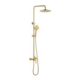 Boyel Living - Shower Set Brass SUS304 2-Function 10-Inch ABS Top Spray 3-Function Handheld cUPC - Brushed Gold