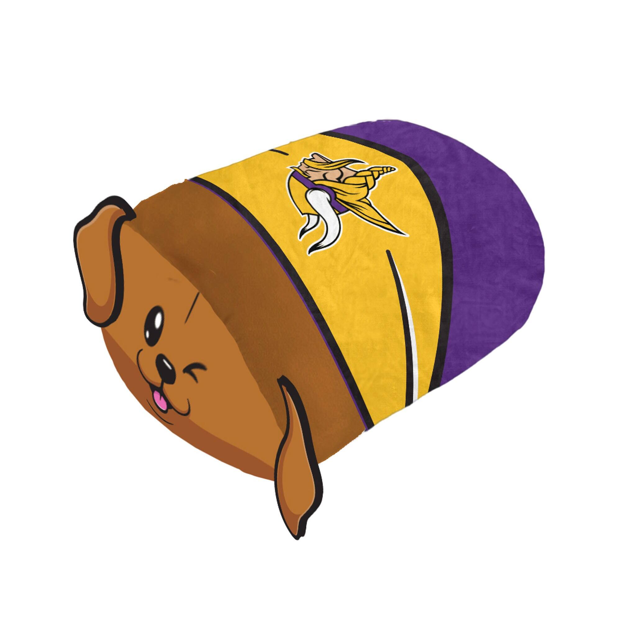 Front. Pegasus - Minnesota Vikings Stackable Plushie Mascot Pillow - Multicolor.