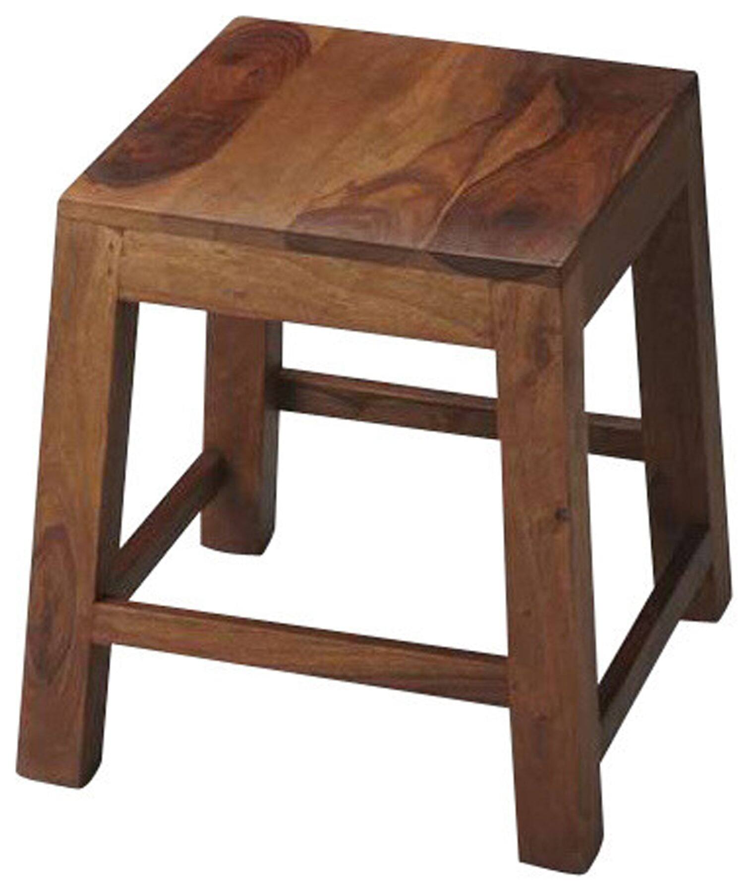 Alt View 2. Butler Specialty - Hewett 16.5 in. W x 16.5 in. H Square Solid Wood Accent Stool - Light Brown.
