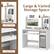 Large & Varied Storage Space
Open Hutch
Large Desk
