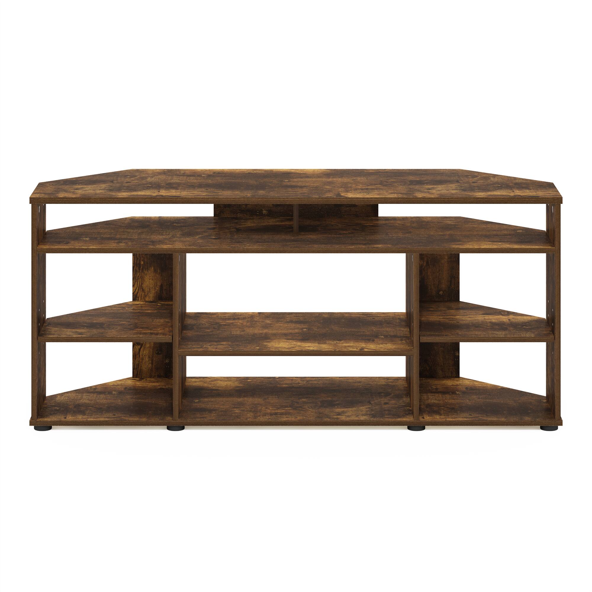 Alt View 2. Furinno - Jensen Corner TV Stand TV up to 55 Inches - Amber Pine.