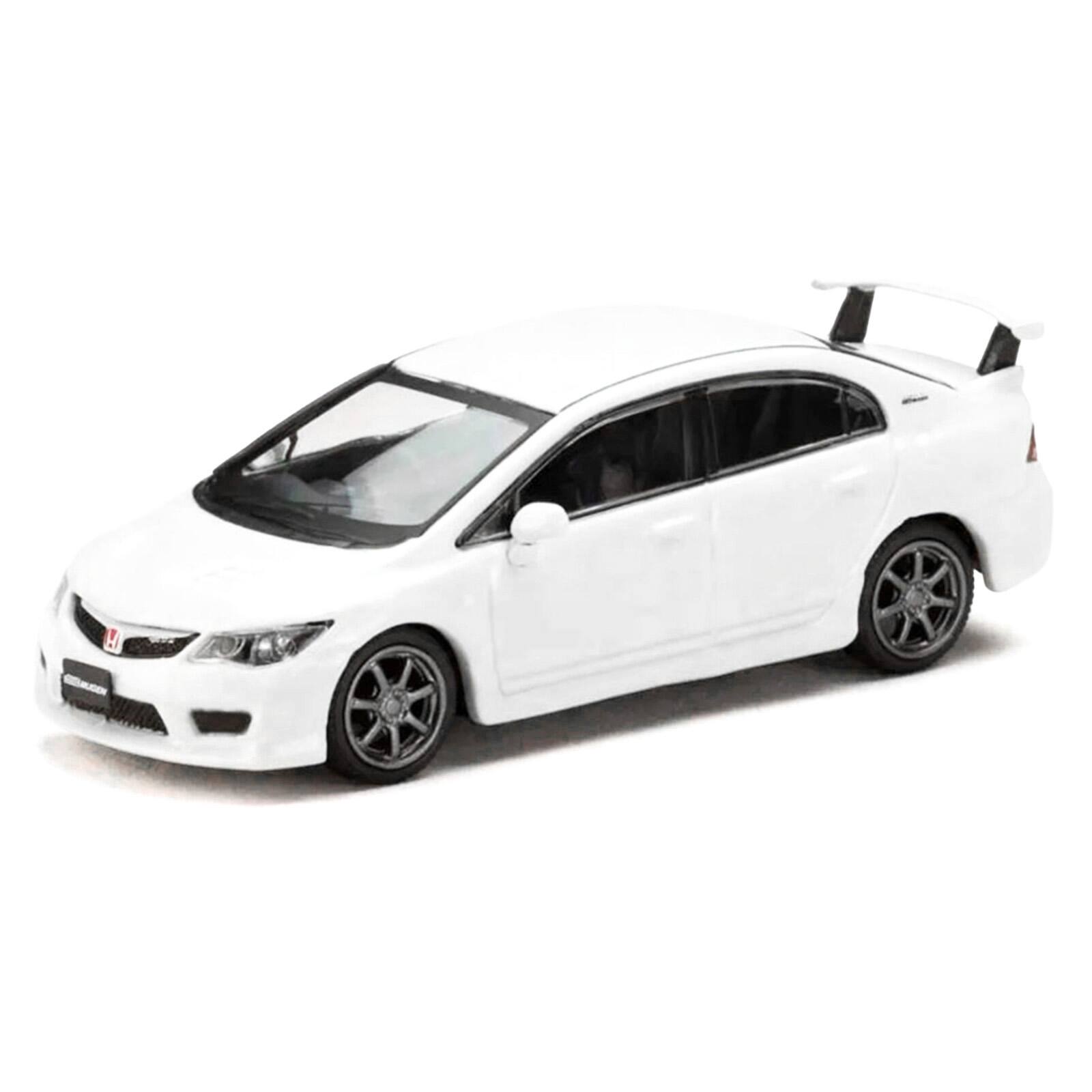 Alt View 1. Hobby Japan - Honda Mugen Civic Type R (FD2) RHD (Right Hand Drive) Championship White "JDM64" Series 1/64 Model Car by Hobby Japan.