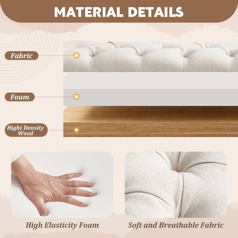 MATERIAL DETAILS
- Fabric
- Foam
- High Density Wood
- High Elasticity Foam
- Soft and Breathable Fabric