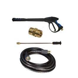 Apache - 99023677 2600 PSI 25 Foot Hose Pressure Washer Gun Kit with Spray Nozzle - Black