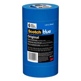 3M - ScotchBlue 1.41 in. W X 60 yd L Blue Medium Strength Original Painter's Tape 6 pk