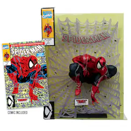 McFarlane Toys - Marvel Spider-Man 1:6th Scale 11.1" Collectible with Scene (Spider-Man #1)