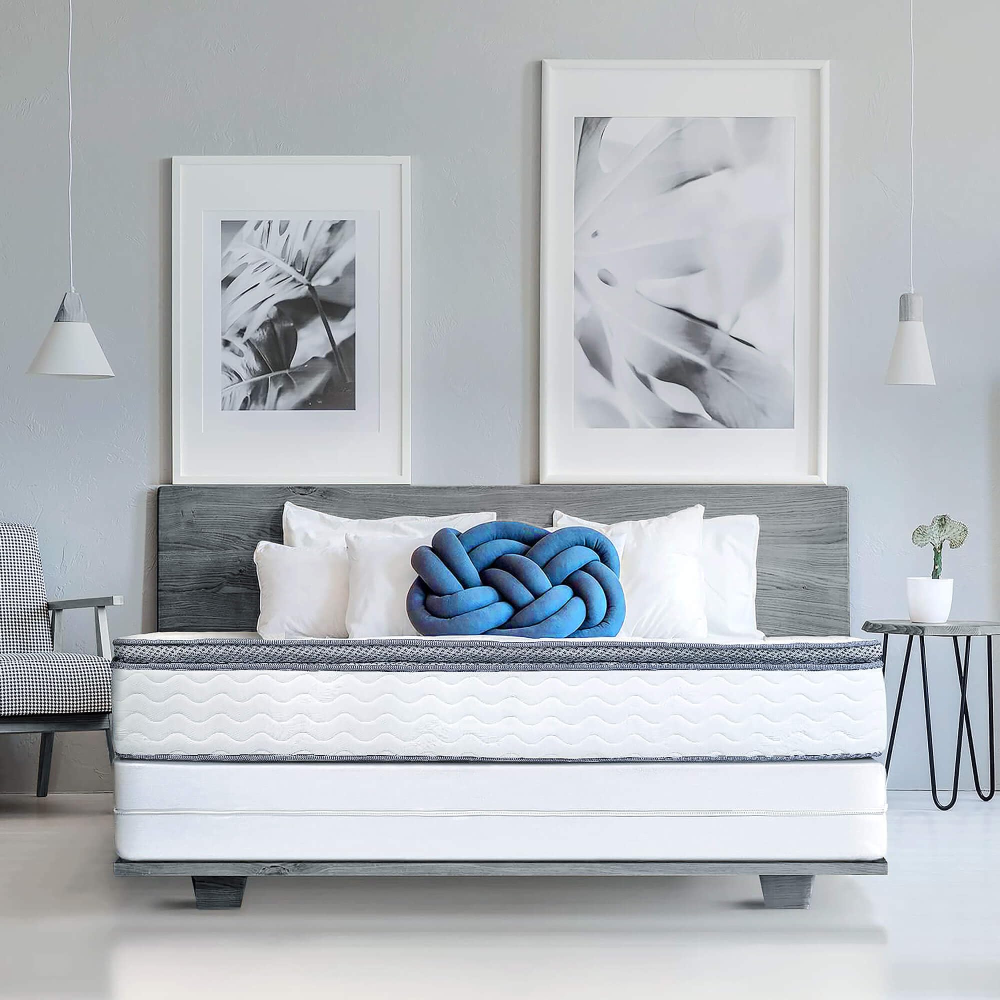 Left. Comfort Essence - Box Spring Cover - King Size Waterproof And Bed Proof Zippered Encasement 6 Side Absorbent Boxspring Protects - Queen.