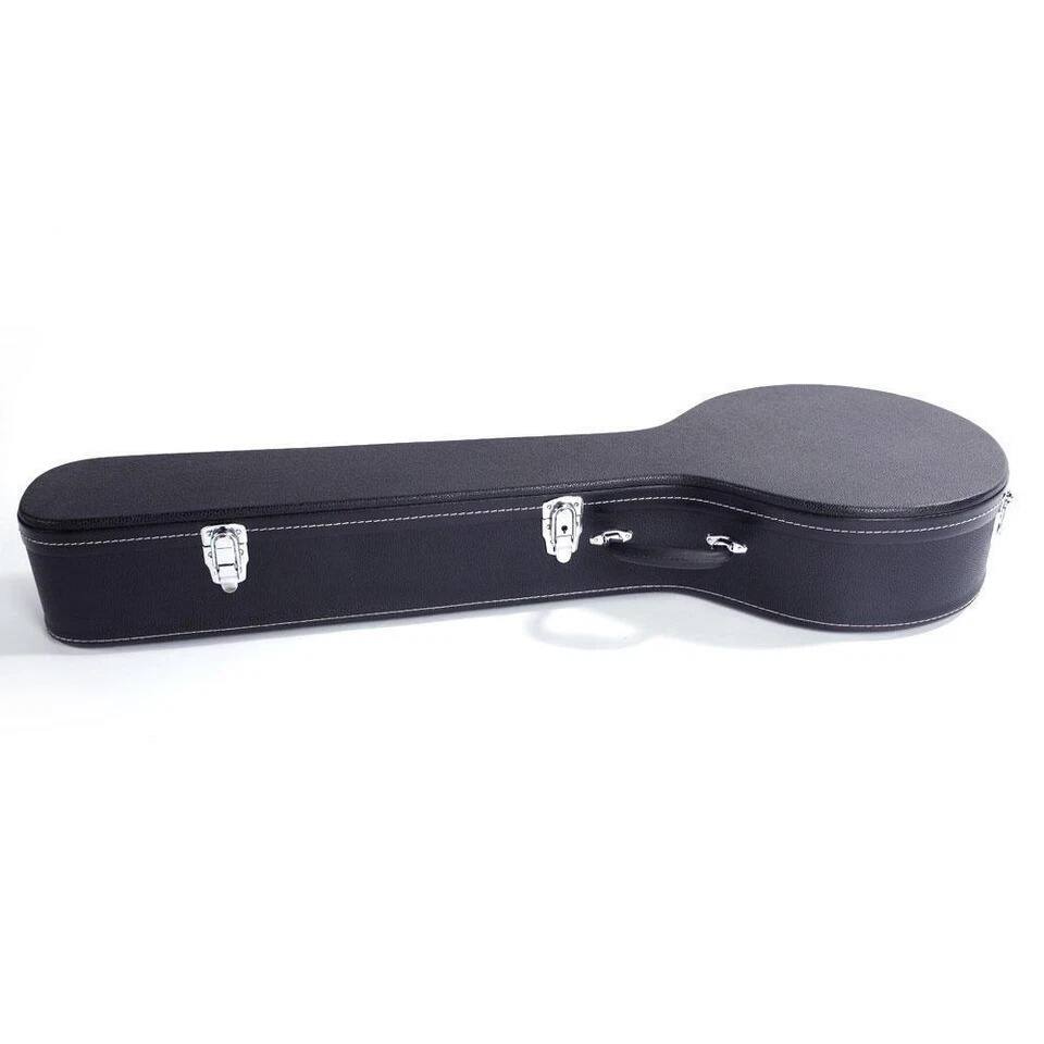Alt View 1. Home Collection - Hardshell Leather Hard Case for 5-String and 6-String Banjos - Black.