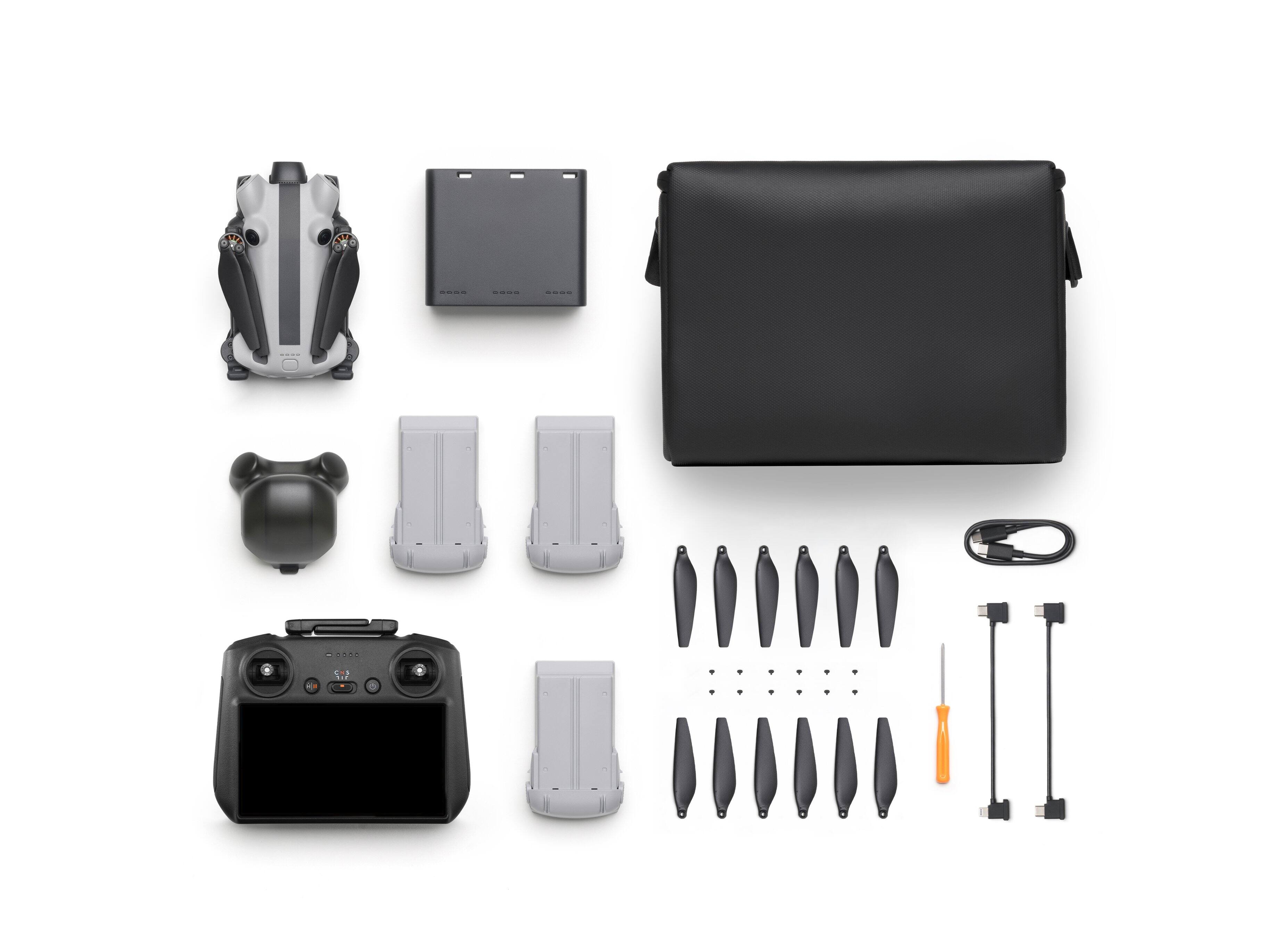 Left. SKYROVER - X1 Fly More Combo 8K Drone Bundle with Remote Screen Controller - Gray.