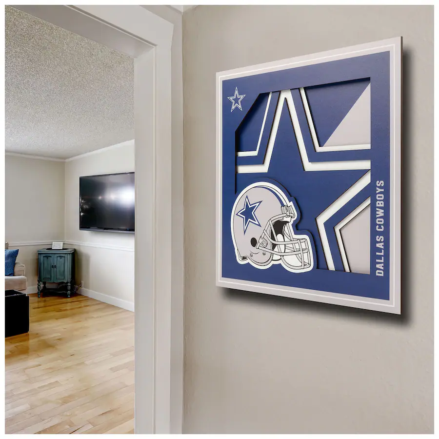 YouTheFan Dallas Cowboys 12'' x 12'' 3D Logo Wall Art Multicolor ...