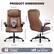 PRODUCT DIMENSIONS
50cm/19.7"
110-120cm/43.3-47.2"
68cm/26.8"
53cm/20.9"
72cm/28.3"
49-59cm/19.3-23.2"
25cm/9.8"
12cm/4.7"
58cm/22.8"
72cm/28.3"
Weight Capacity: 275lbs
Height: 5'4" to 6'3"