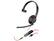 Front. HP - HP Encore Pro 310 Mono Wired Headset - 32 Ohm, Noise Cancelling, Uni-directional Mic - Black.