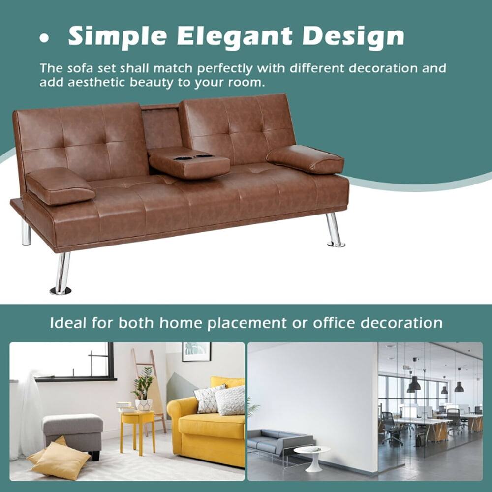 Simple Elegant Design  
The sofa set shall match perfectly with different decoration and add aesthetic beauty to your room.  

Ideal for both home placement or office decoration