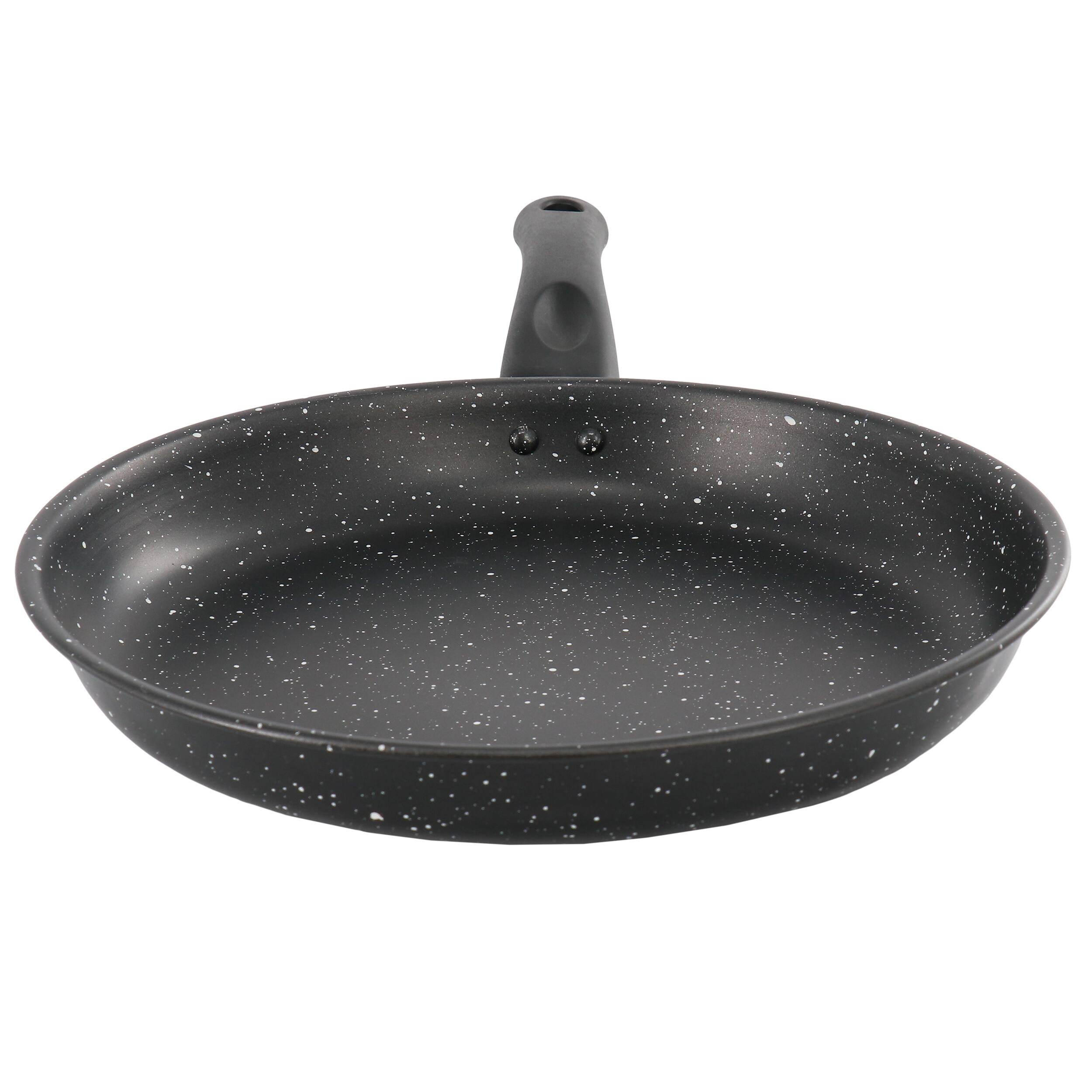 Alt View 1. Gibson - Gibson Home Delhi 11 Inch Round Nonstick Carbon Steel Frying Pan in Black - Black.