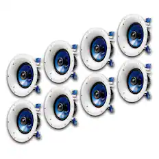 Front. Yamaha - Yamaha NS-IC600 110 Watt 6.5 Inch 2 Way In Ceiling Speakers - White.