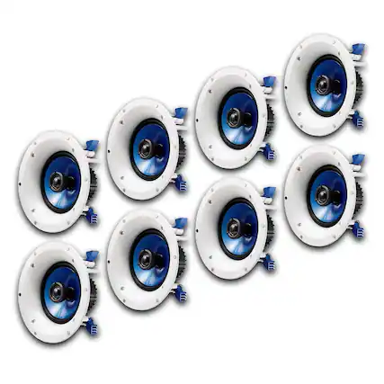 Front. Yamaha - Yamaha NS-IC600 110 Watt 6.5 Inch 2 Way In Ceiling Speakers - White.