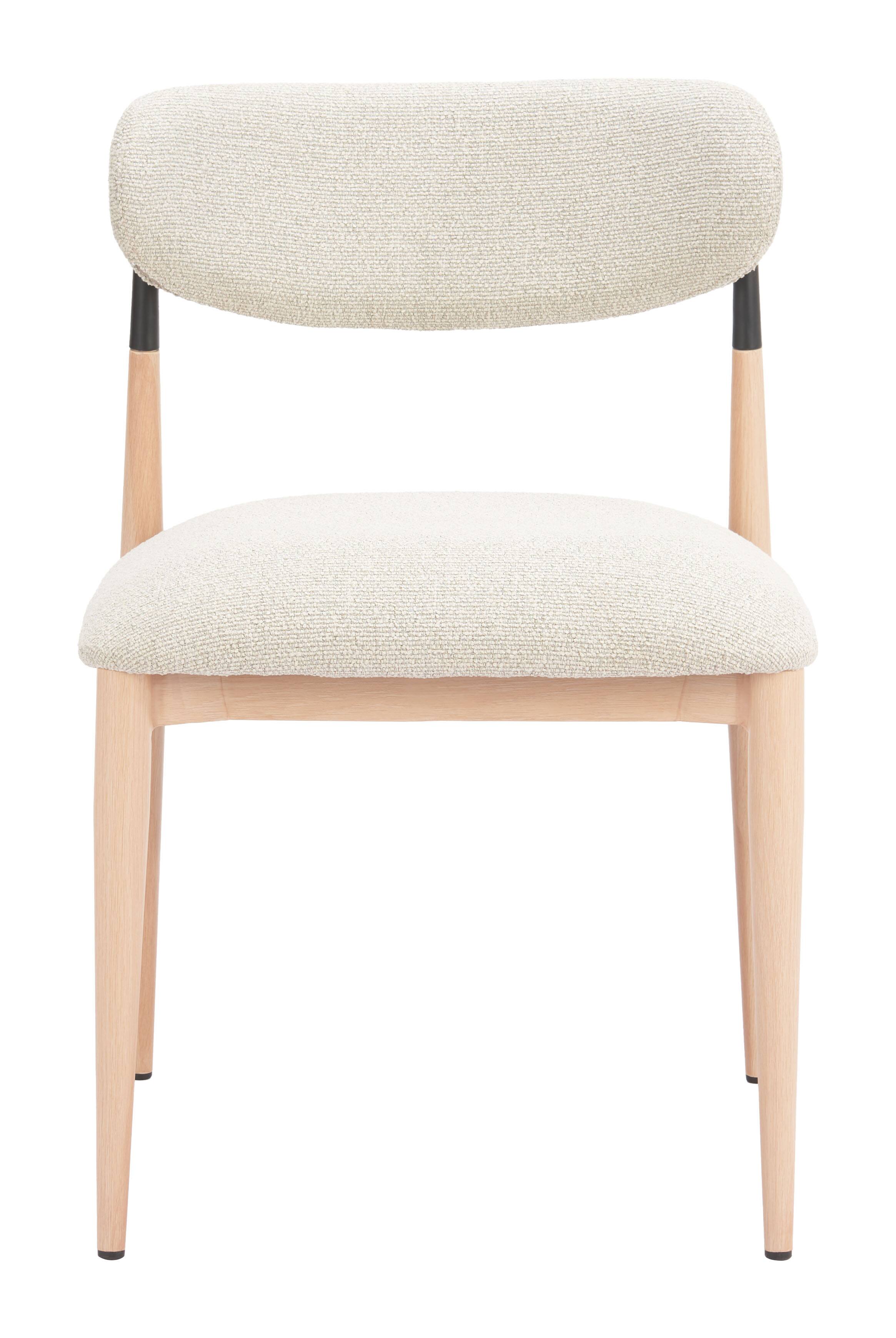 Alt View 1. Hivvago - Equinox Armless Dining Chair (Set of 2) Oyster Gray & Natural - Oyster Gray & Natural.