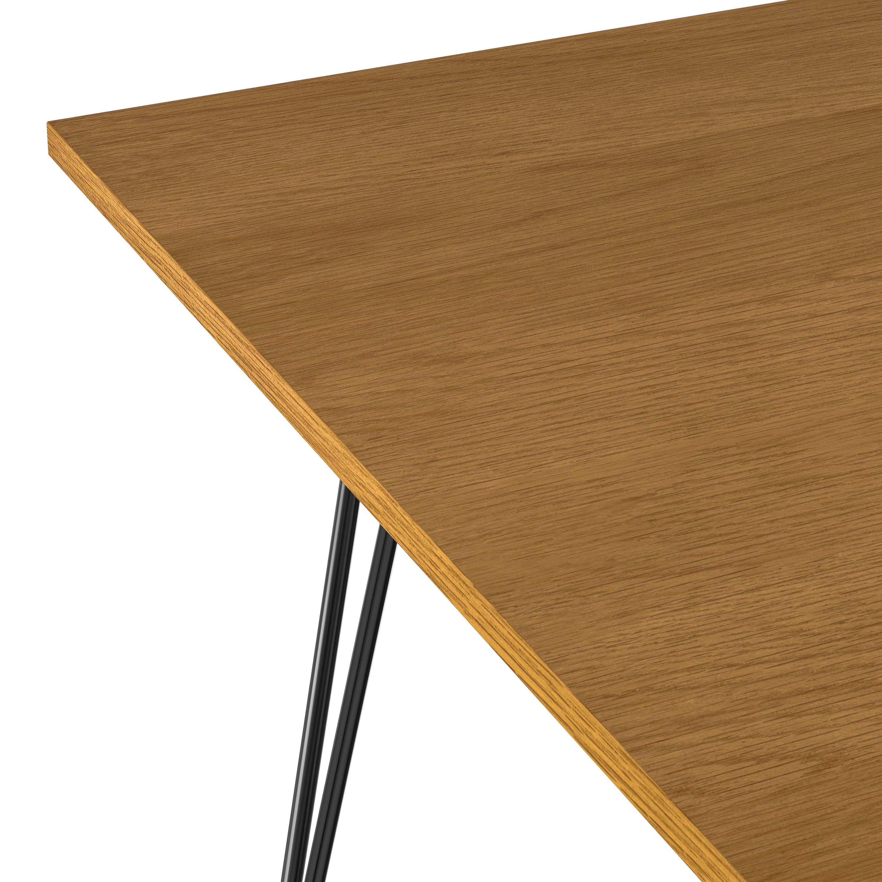 Alt View 4. Simpli Home - Hunter 66 inch x 40 inch Rectangle Industrial Dining Table in Oak - Oak.
