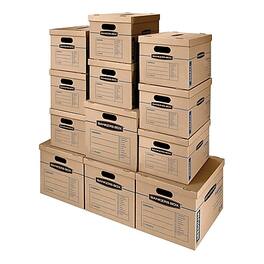 Bankers Box - SmoothMove 19" x 14.5" x 15.5" Moving Box, 12/Carton - Kraft