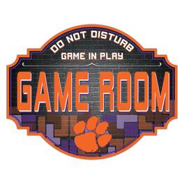 Fan Creations - Clemson Tigers 12'' Game Room Tavern Sign - Multicolor