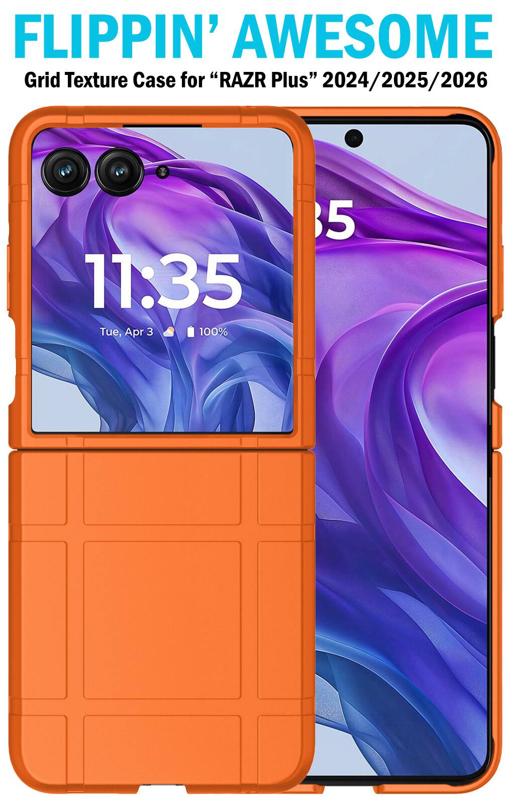FLIPPIN' AWESOME Grid Texture Case for "RAZR Plus" 2024/2025/2026

11:35 Tue, Apr 3 100%