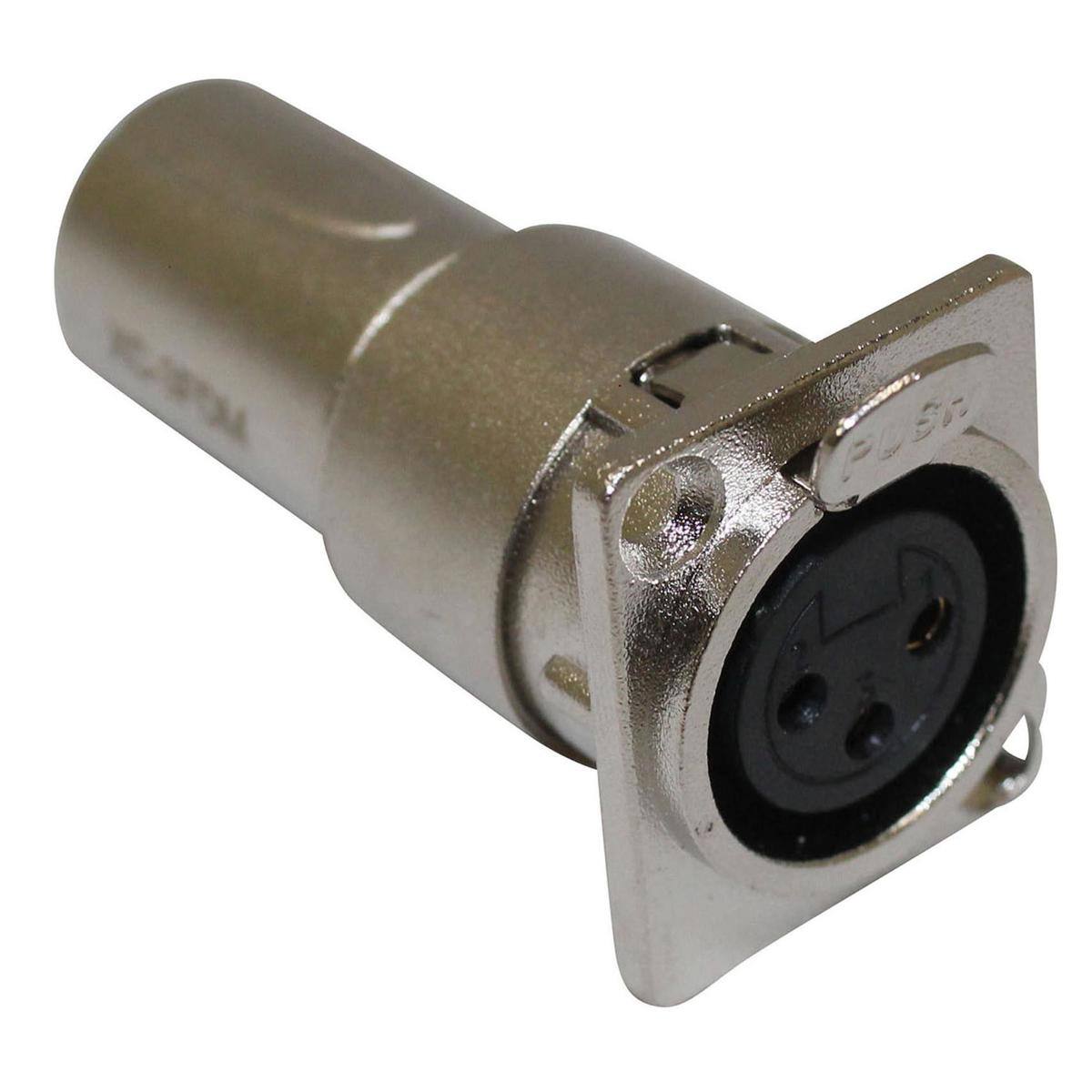 Front. ProX - ProX XC-3FDM XLR Female to Male Adapter for Panel Mount.