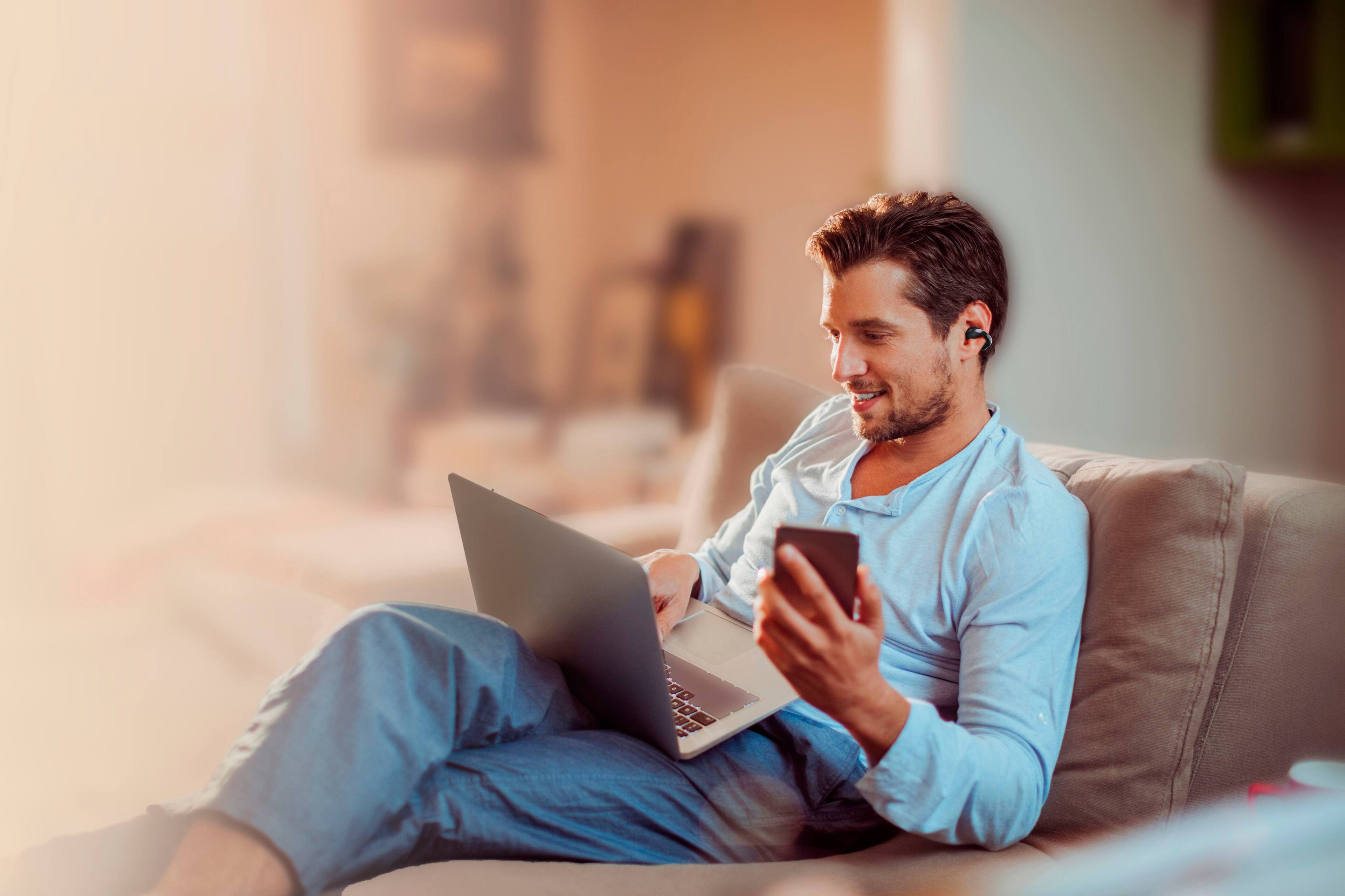 Alt View 13. JVC - Open-Ear Headphones HANP1TB - Black.