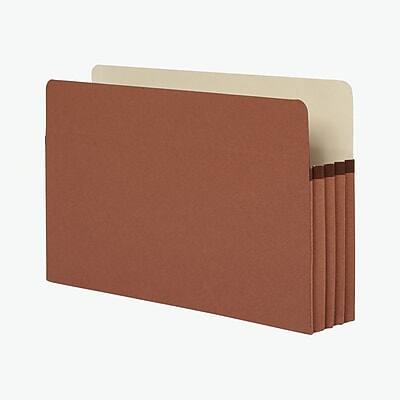 Alt View 2. Pendaflex - 30% Recycled Reinforced File Pocket, 3 1/2" Expansion, Legal Size, Brown, 25/Box - Brown.