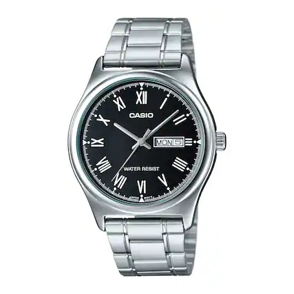 IX XII I CASIO X II XI MON 5 III VIII WATER RESIST IIII VII VI V JAPAN MOV'T