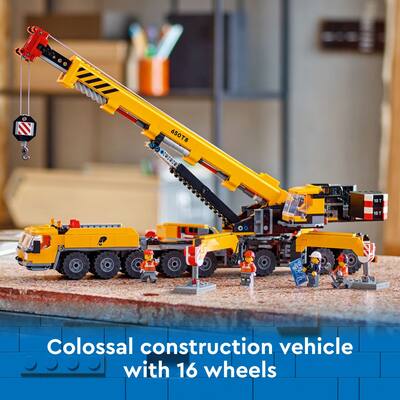 LEGO City Yellow Mobile Construction Crane Toy Set 60409 6470782