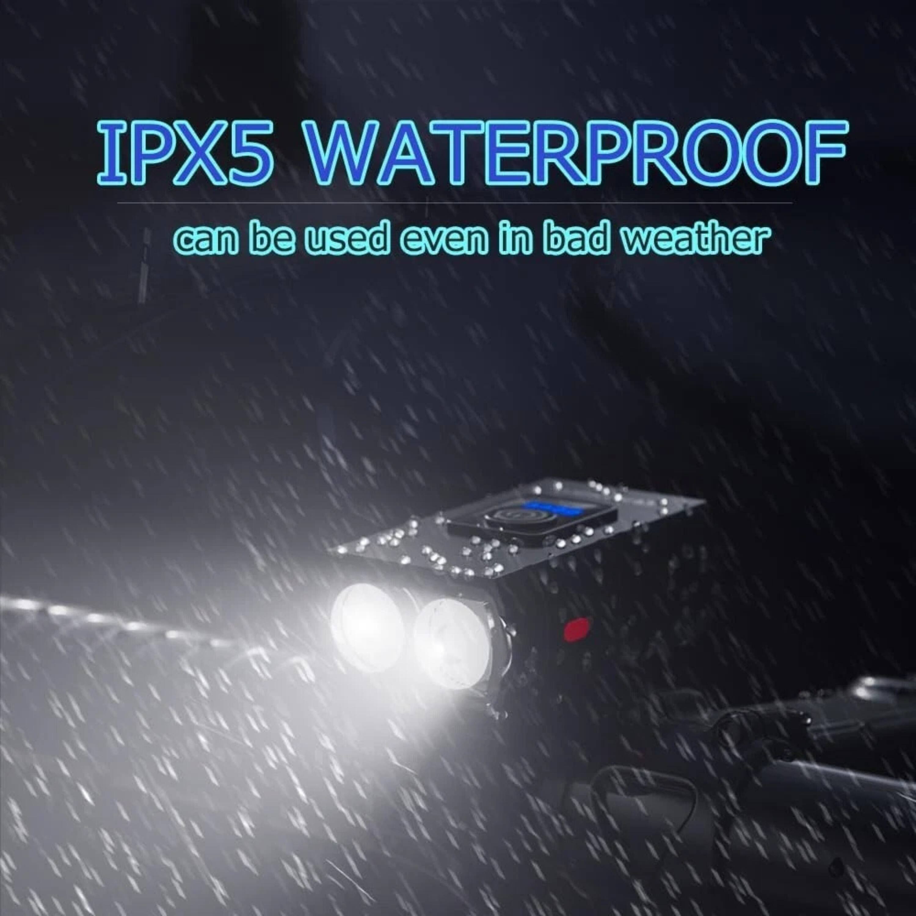 IPX5 WATERPROOF  
can be used even in bad weather