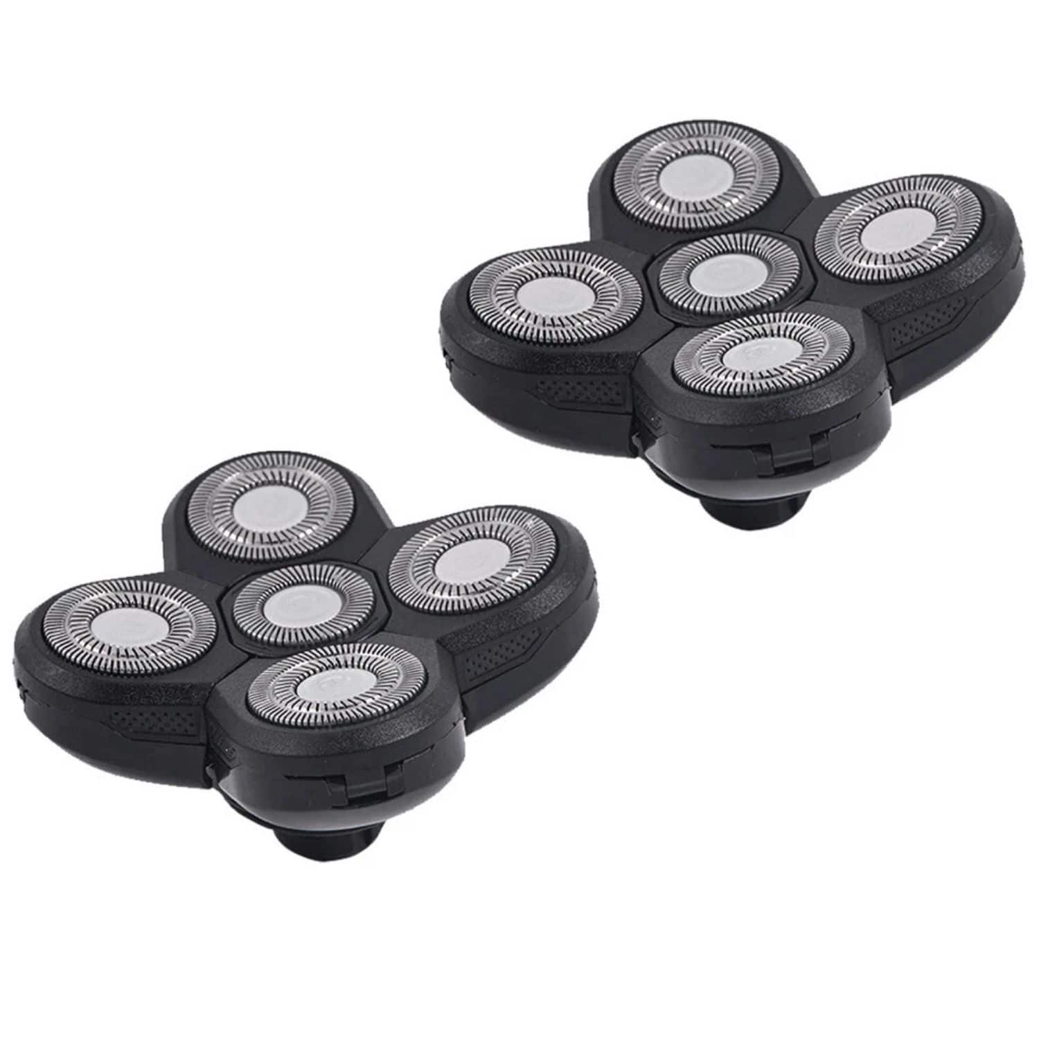 Stock Preferred - 2PCS 5-Blade Floating Shaver Head Replacement for 4D Rotary Men’s Electric Razor – Waterproof